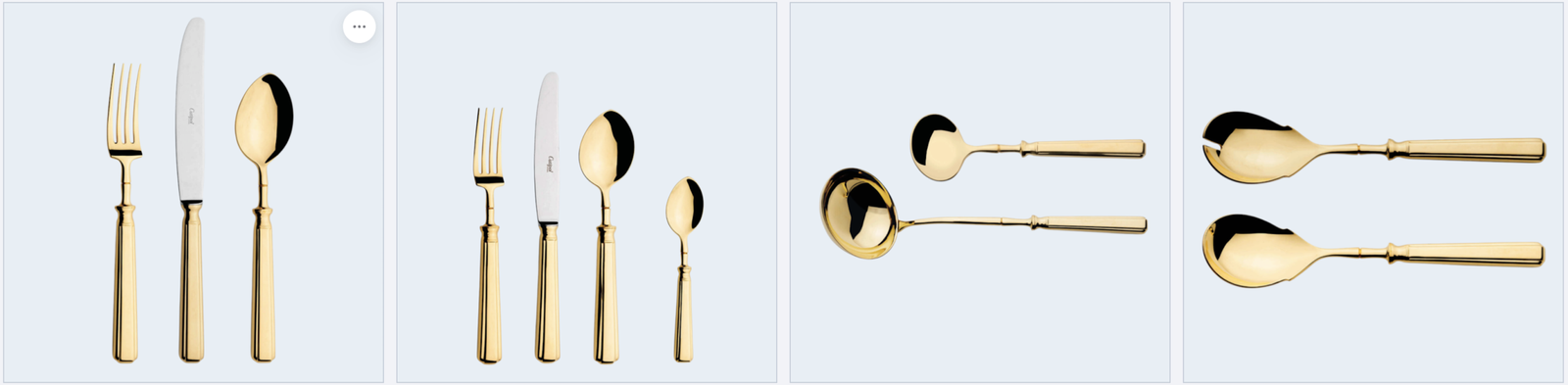 Cutipol Piccadilly Gold 60-Piece Cutlery Set – Mirror Polished Gold Plated