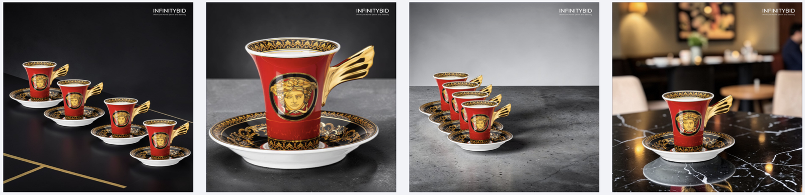 Versace Expreso cups set 4