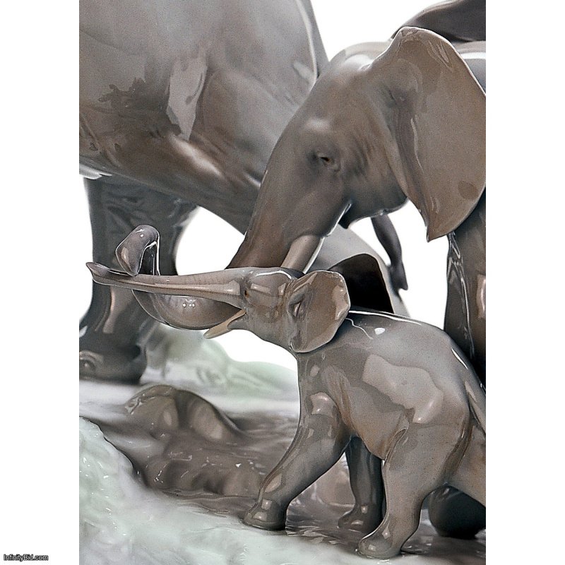 Lladro Elephants Walking Figurine SKU: 01001150
