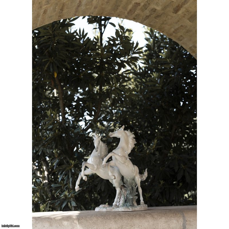 Lladro Free as The Wind Horses Sculpture. Limited Edition SKU: 01001860