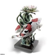 Lladro Koi Fish Sculpture. Limited Edition SKU: 01001959
