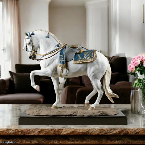 Lladró Spanish Pure Breed Horse Sculpture – Limited Edition Porcelain Masterpiece  SKU: 01002007
