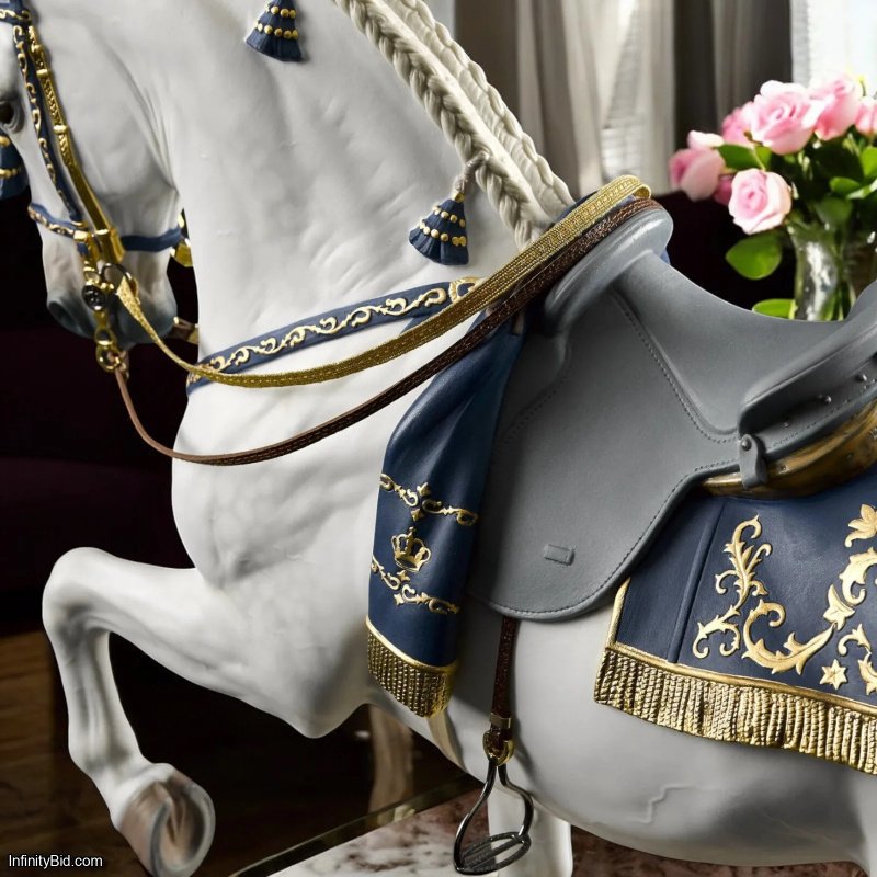 Lladró Spanish Pure Breed Horse Sculpture – Limited Edition Porcelain Masterpiece  SKU: 01002007