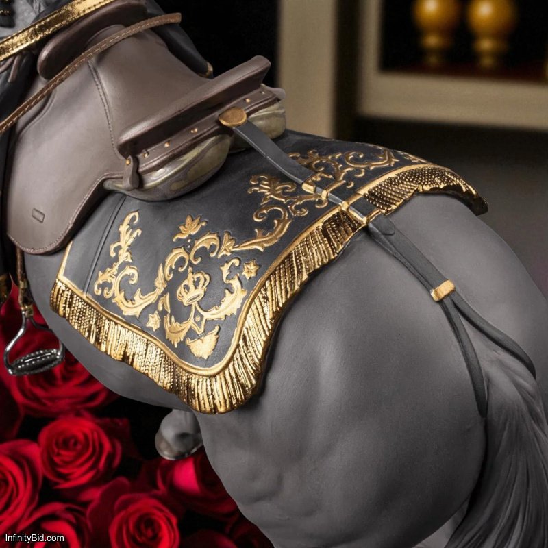 Lladro Spanish Pure Breed Horse Sculpture – Black (Limited Edition of 500) SKU: 01002041