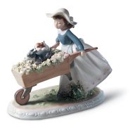 Lladro A Barrow of Fun Girl Figurine SKU: 01005460