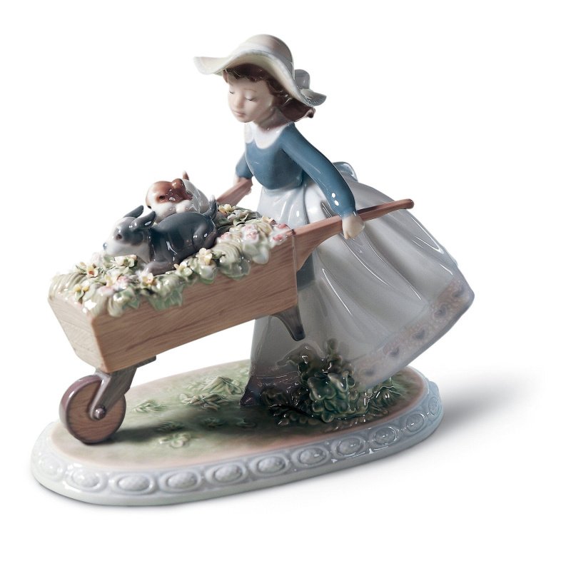 Lladro A Barrow of Fun Girl Figurine SKU: 01005460