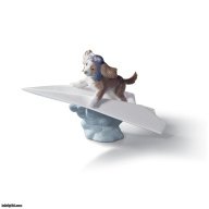 Lladro Let's Fly Away Dog Figurine SKU: 01006665