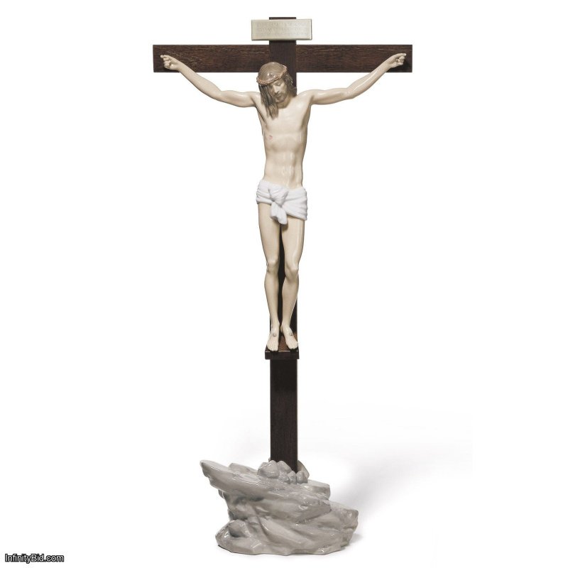 Lladro Our Saviour Crucifix Figurine Tabletop SKU: 01006911