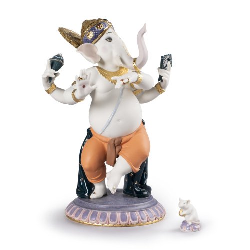 Lladro Dancing Ganesha Figurine. Limited Edition SKU: 01007183