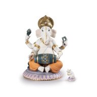 Lladro Mridangam Ganesha Figurine. Limited Edition SKU: 01007184