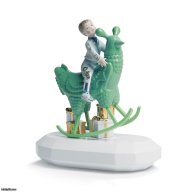 Lladro The Rocking Chicken Ride Sculpture. By Jaime Hayon SKU: 01007256