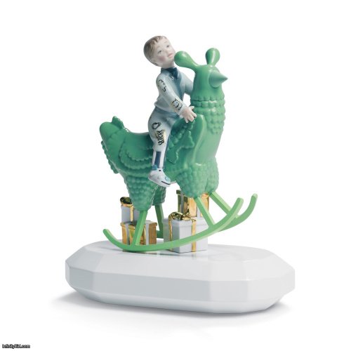 Lladro The Rocking Chicken Ride Sculpture. By Jaime Hayon SKU: 01007256
