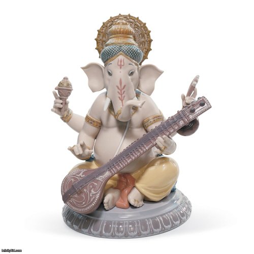 Lladro Veena Ganesha Figurine SKU: 01008288
