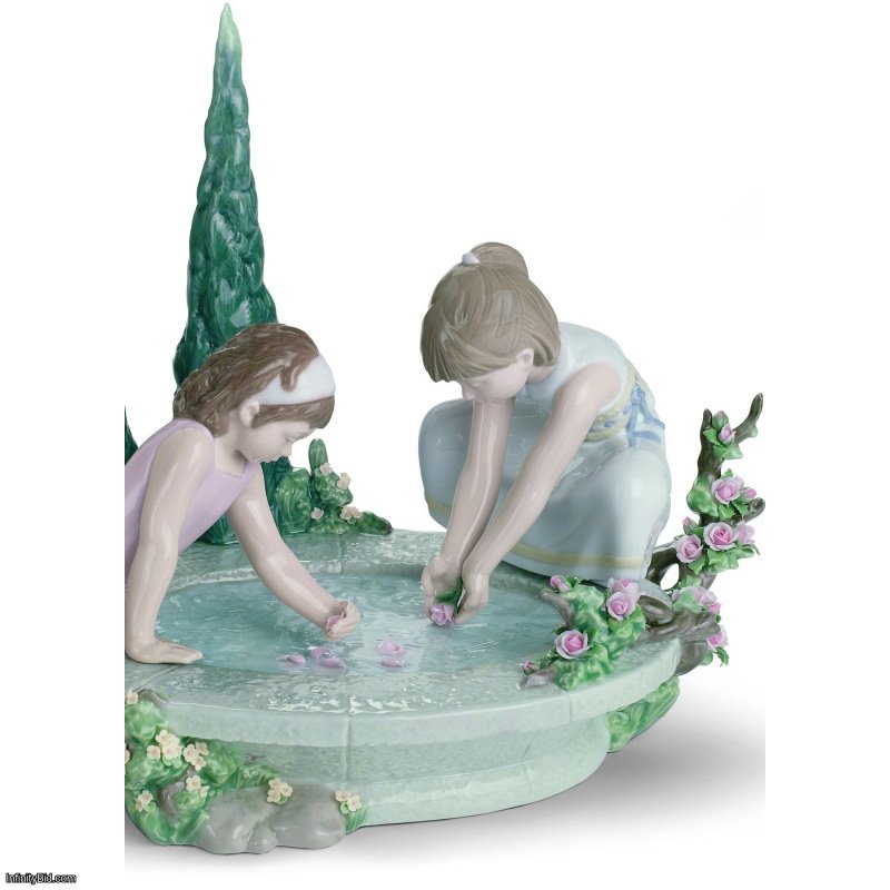 Lladro Petals in The Pond Children Figurine SKU: 01008355