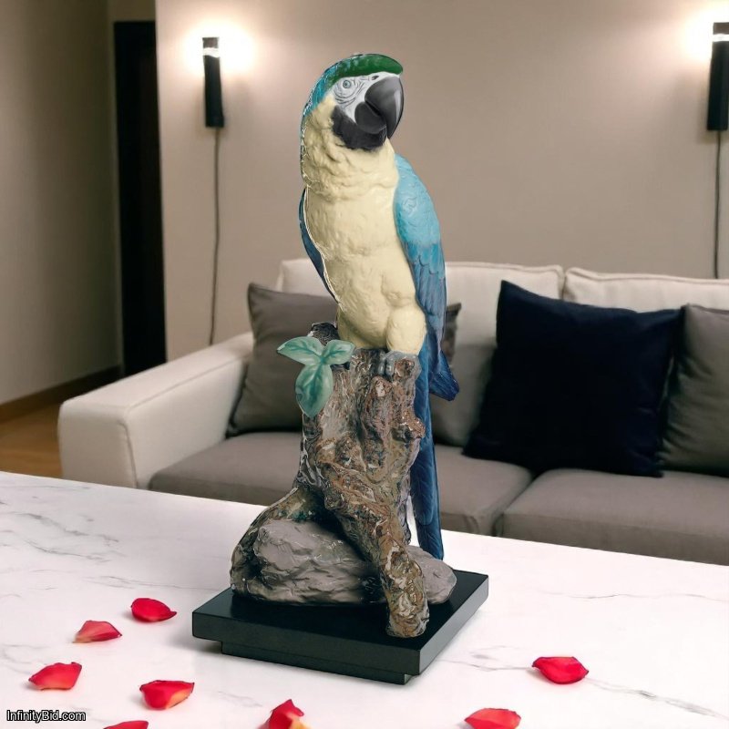 Lladró Macaw Bird Sculpture  SKU: 01008388