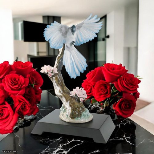 Lladró Season in Bloom – Bird Sculpture Florida Station Collection | Glazed Porcelain Art  SKU: 01008461