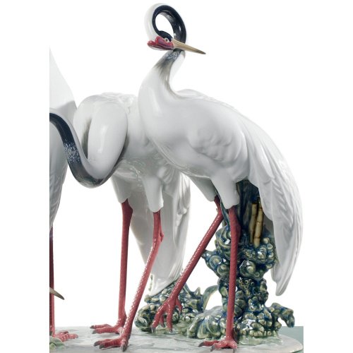 Lladro Flock of Cranes Sculpture. Limited Edition SKU: 01008697