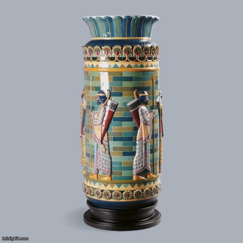 Lladró Archers Frieze Vase Sculpture | Limited Edition High Porcelain SKU: 01008778