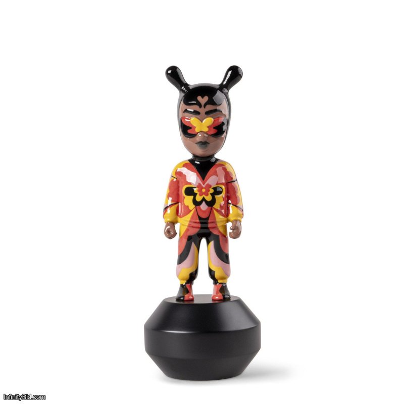 Lladro The Guest by Jade Purple Brown - Little Sculpture. Numbered Edition SKU: 01008810