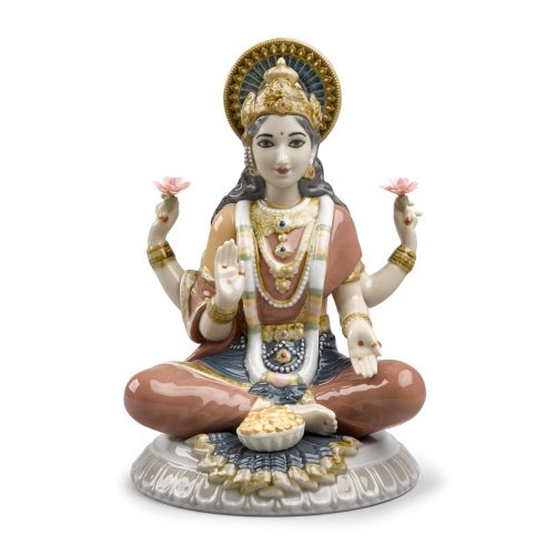 Lladro Goddess Sri Lakshmi Figurine SKU: 01009229