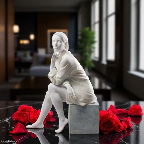 Lladro "In My Thoughts" Woman Figurine – 01009243 NEW IN BOX – FIRST QUALITY