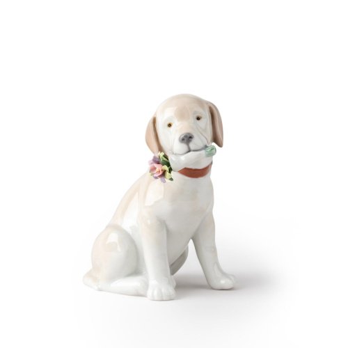 Lladro This Bouquet Is for You Dog Figurine SKU: 01009256