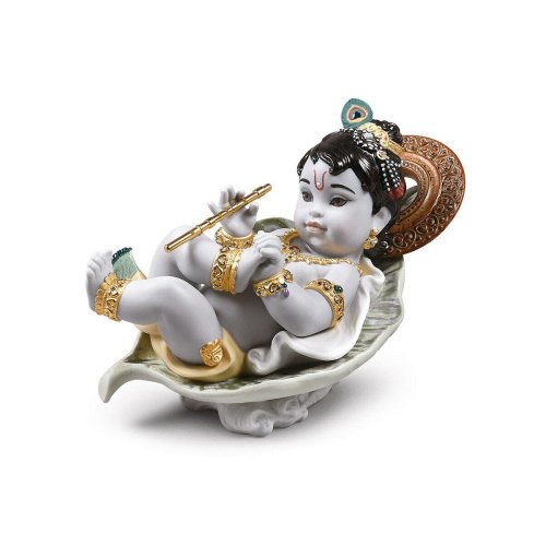 Lladro Krishna on Leaf Figurine SKU: 01009370
