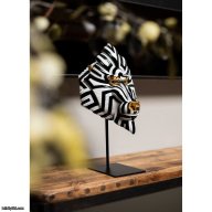Lladro Mandrill Mask. Black and Gold SKU: 01009405