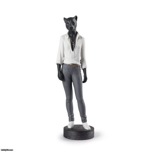 Lladro Panther Woman Figurine SKU: 01009428