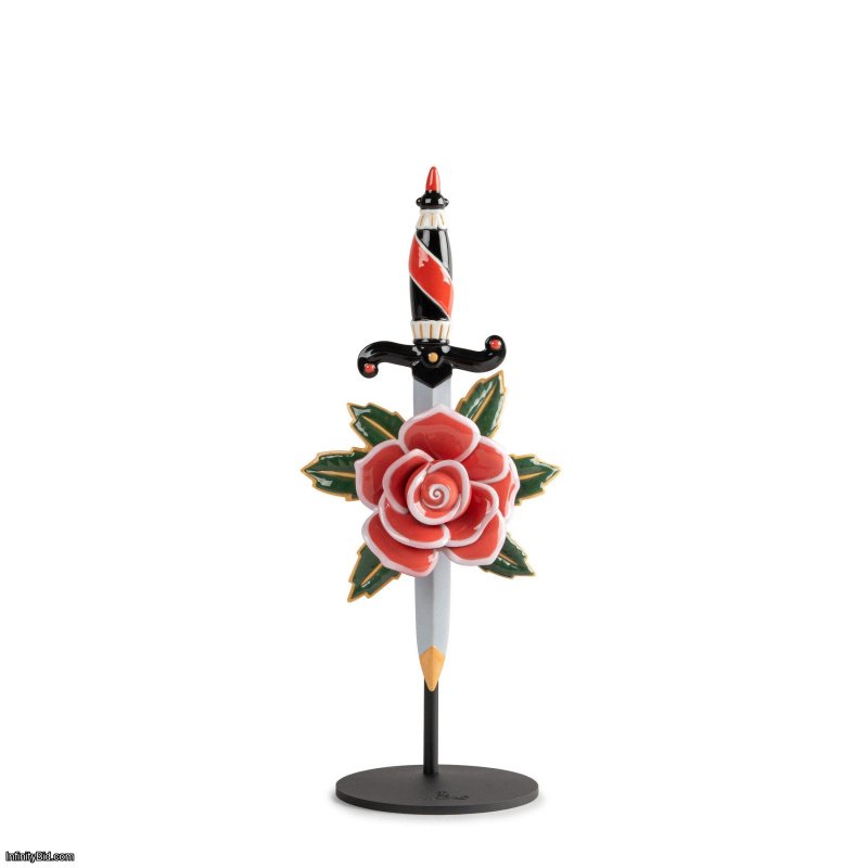 Lladro Dagger and Rose Figurine SKU: 01009556