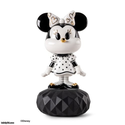 Lladro Minnie™ in black and white Sculpture SKU: 01009707