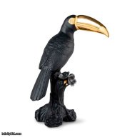 Lladro Toucan Sculpture. Black-gold. Limited Edition SKU: 01009712