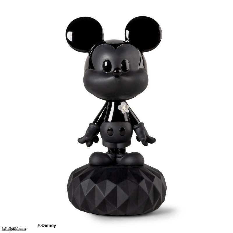 Lladro Mickey™ Total Black Sculpture SKU: 01009755