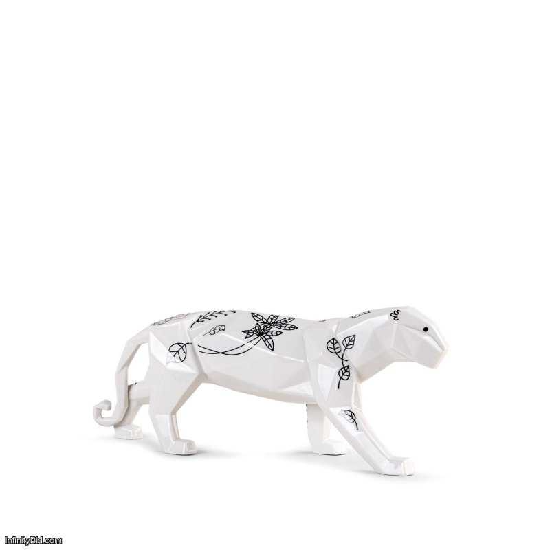 Lladro Jungle Panther Black Sculpture SKU: 01009790