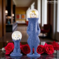 Lladro Cosmic Girl and Cat Sculptures – Matte Porcelain and Hand-Blown Glass SKU: 01009792
