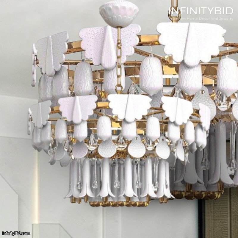 Lladro Seasons Ceiling Lamp 70 cm – Sunrise Edition – SKU: 01024176