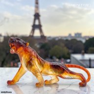 Daum Bengal Tiger Amber Crystal Sculpture | SKU 03448