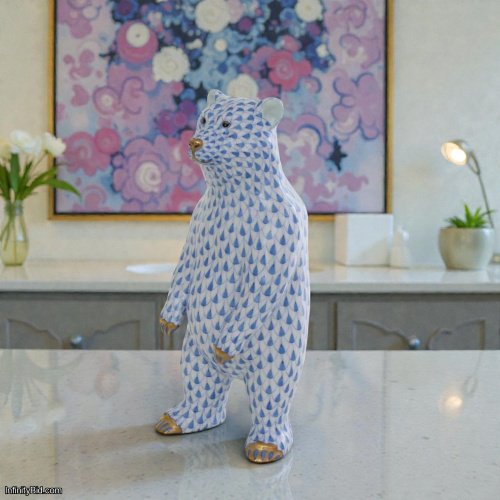 Herend Standing Bear Porcelain Figurine  SKU: 05024000-VHB