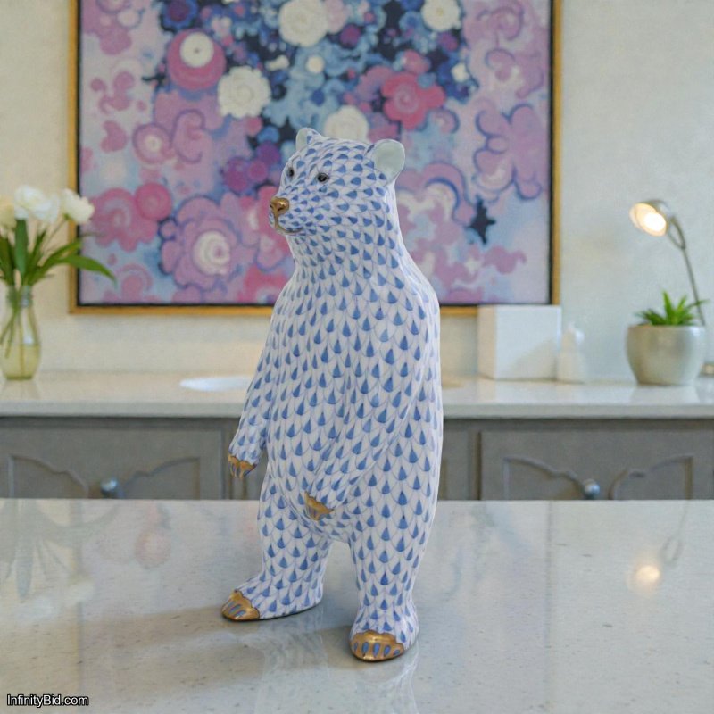 Herend Standing Bear Porcelain Figurine  SKU: 05024000-VHB