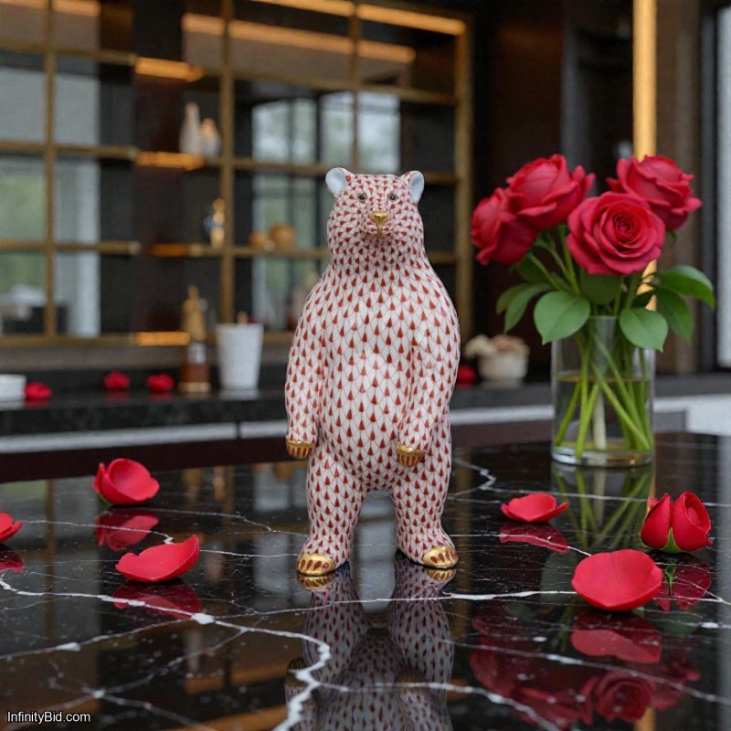 Herend Standing Bear SKU: 05024000-VH