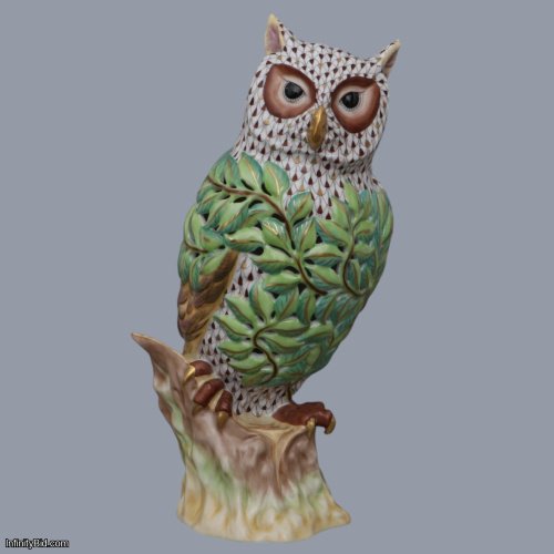 Herend Openwork Owl – Limited Edition Hand-Painted Porcelain SKU: 05180092-VHSP193