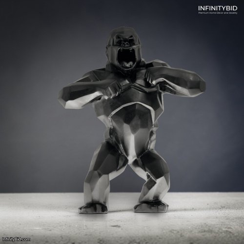 Daum Wild Kong Black – Limited Edition of 99 by Richard Orlinski – SKU: 05324-2