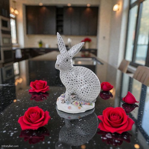 Herend Rabbit with Flowers (Limited Edition) SKU: 05334092-VHSP133