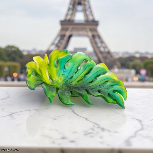 Daum Monstera Medium Bowl – Limited Edition of 375 by Emilio Robba – SKU: 05550