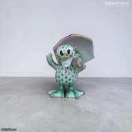 Herend Duck with Umbrella – Luxury Hand-Painted Porcelain – SKU: 05756000-VHVM