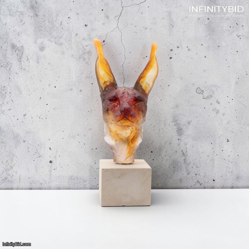 Daum Caracal Head – Limited Edition of 75 by Isabelle Carabantes – SKU: 05766