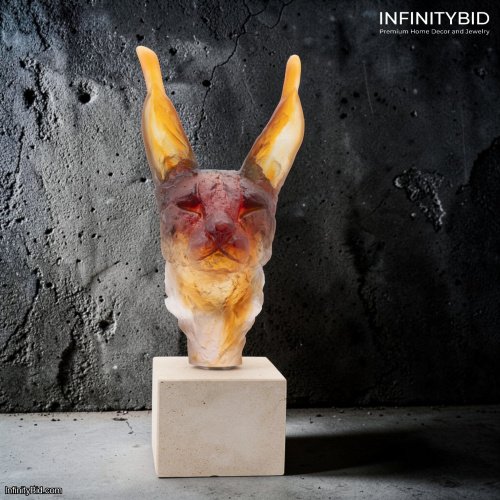 Daum Caracal Head – Limited Edition of 75 by Isabelle Carabantes – SKU: 05766