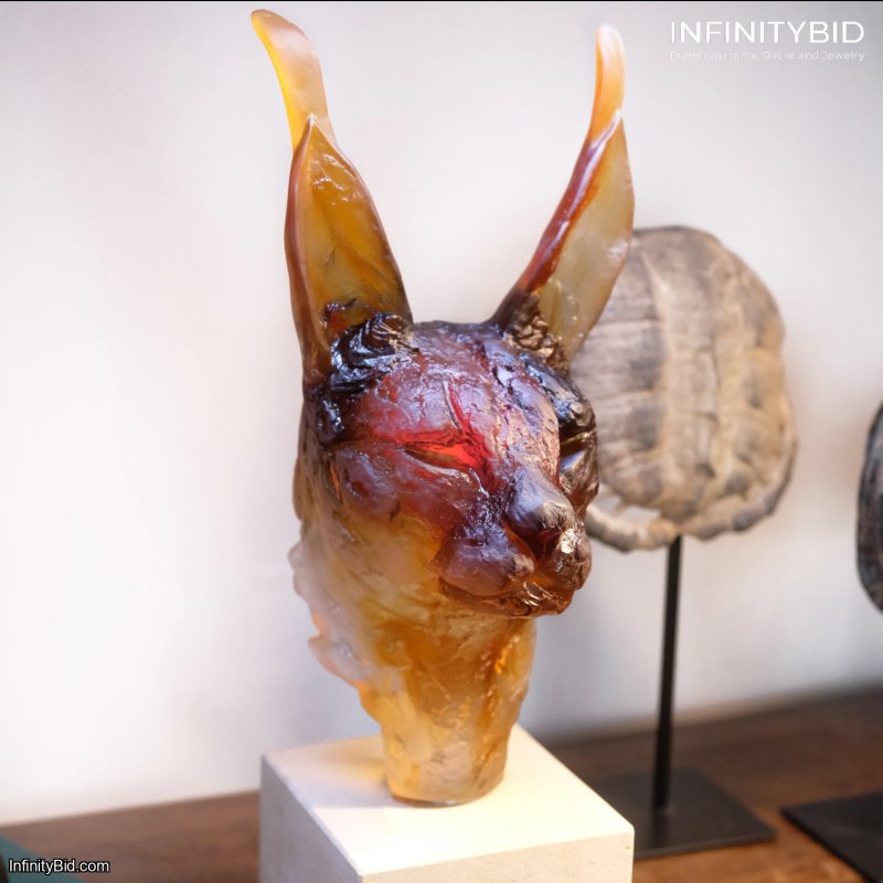 Daum Caracal Head – Limited Edition of 75 by Isabelle Carabantes – SKU: 05766
