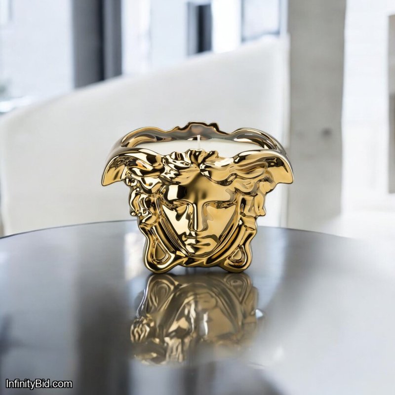 Versace Medusa Grande Gold Scented Candle – Porcelain Masterpiece (Ø 18.5 cm | 14493-426157-24871)