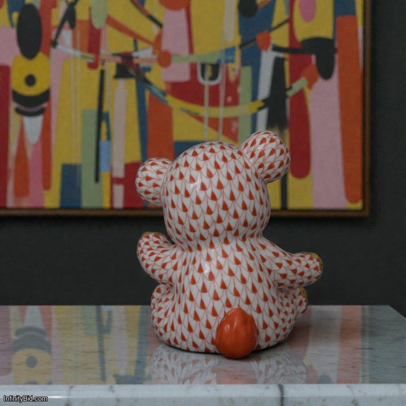 Herend Teddy Bear SKU: 15377000-VH  Hand-Painted Porcelain